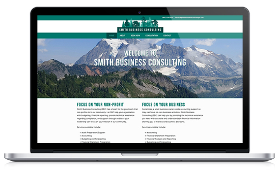 Website example Smith Business Consulting