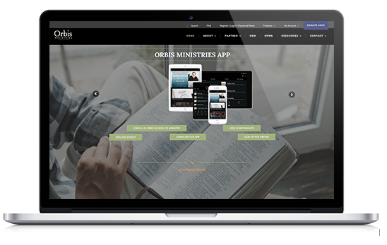 Website for Orbis Ministries