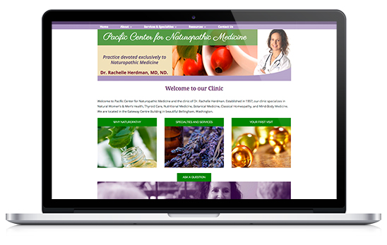Health naturopath website